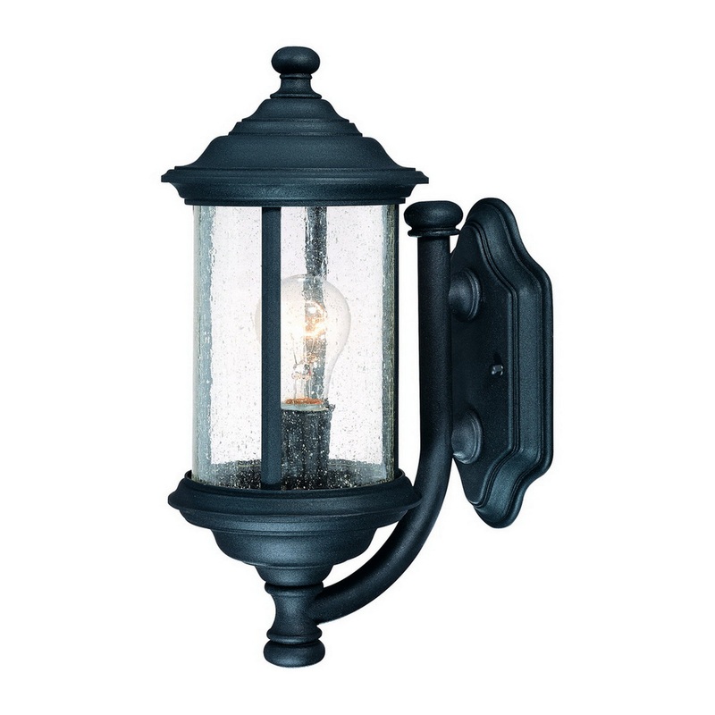 Walnut Grove One Light Wall Sconce in Black
