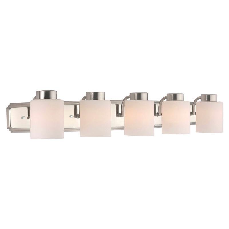 Westport Five Light Bath Bar in Satin Nickel