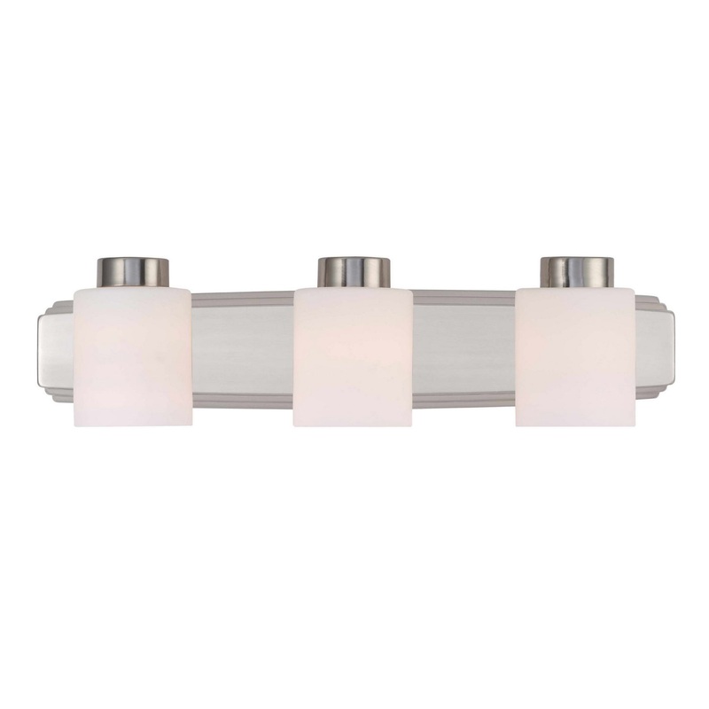 Westport Three Light Bath Bar in Satin Nickel