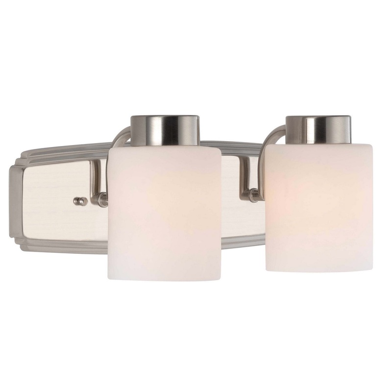 Westport Two Light Bath Bar in Satin Nickel