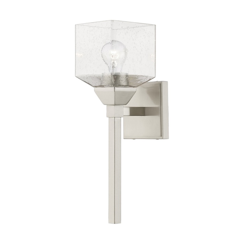 Aragon One Light Vanity Sconce in Brushed Nickel
