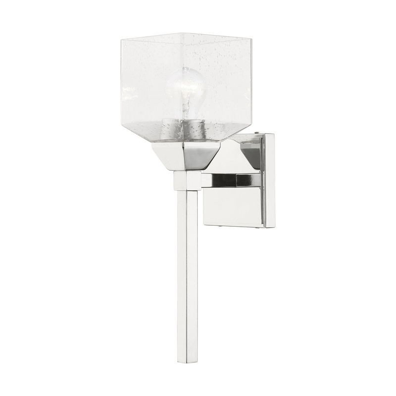 Aragon One Light Vanity Sconce in Polished Chrome