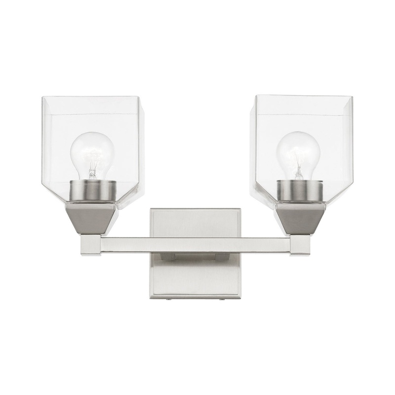 Aragon Two Light Vanity Sconce in Brushed Nickel