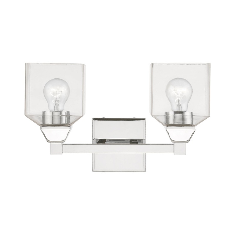 Aragon Two Light Vanity Sconce in Polished Chrome