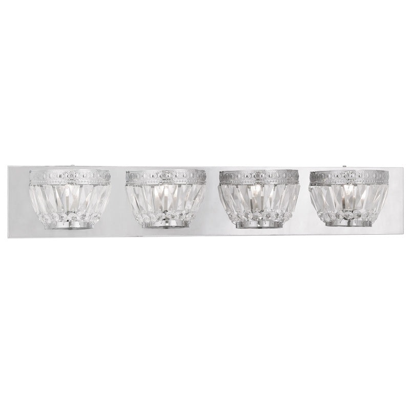 Chromata Four Light Bath Light in Chrome