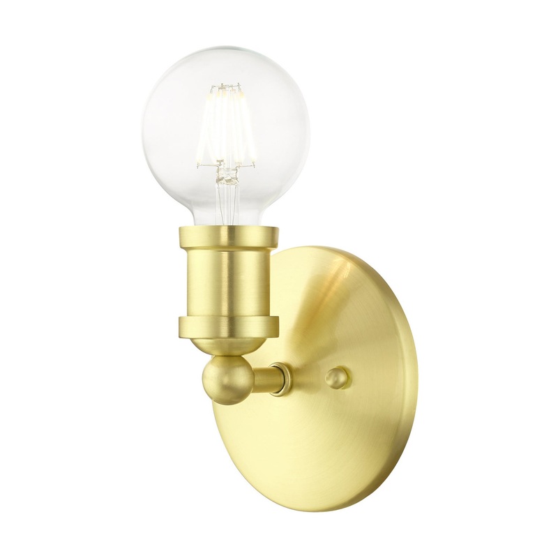 Lansdale One Light Vanity Sconce in Satin Brass