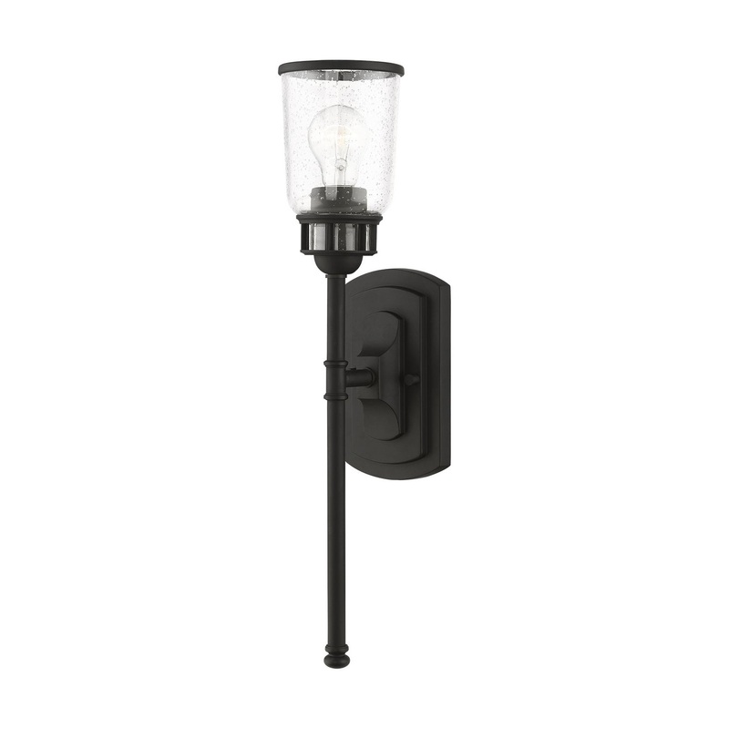 Lawrenceville One Light Wall Sconce in Black