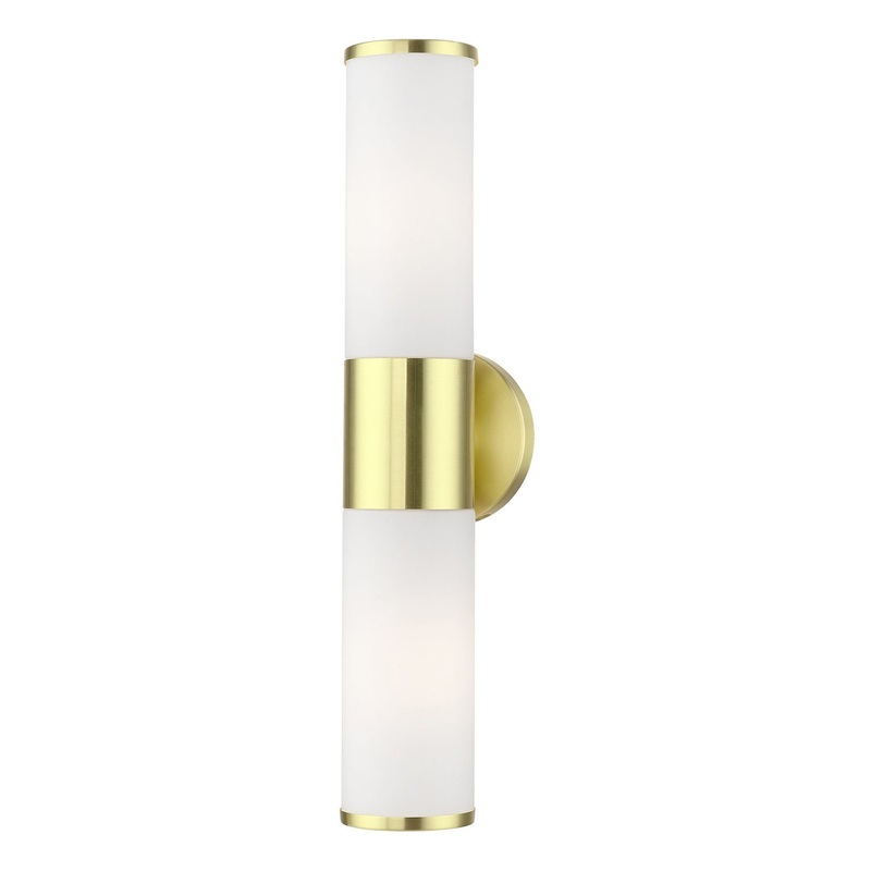 Lindale Two Light Vanity Sconce in Satin Brass