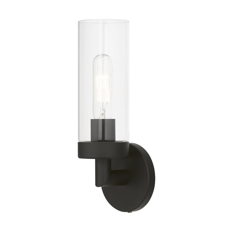 Ludlow One Light Wall Sconce in Black