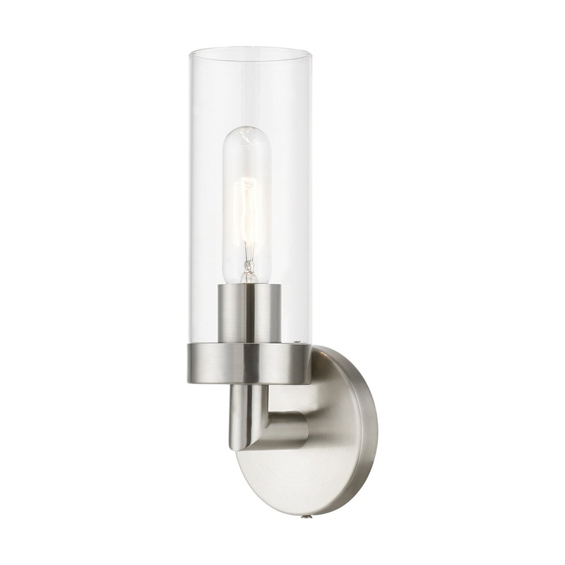 Ludlow One Light Wall Sconce in Brushed Nickel