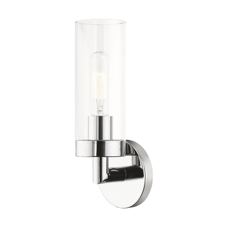 Ludlow One Light Wall Sconce in Polished Chrome