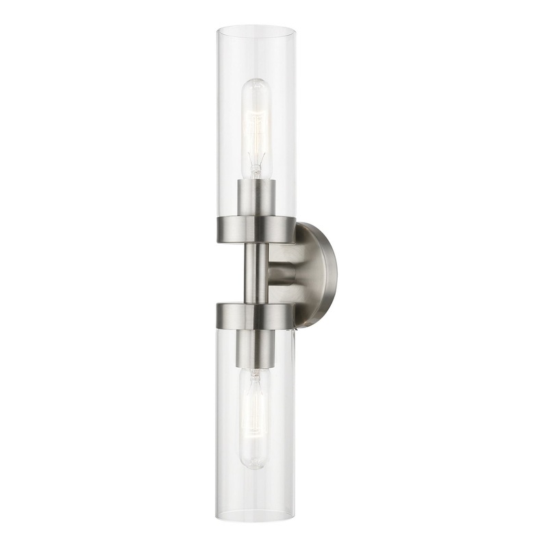 Ludlow Two Light Vanity Sconce in Brushed Nickel