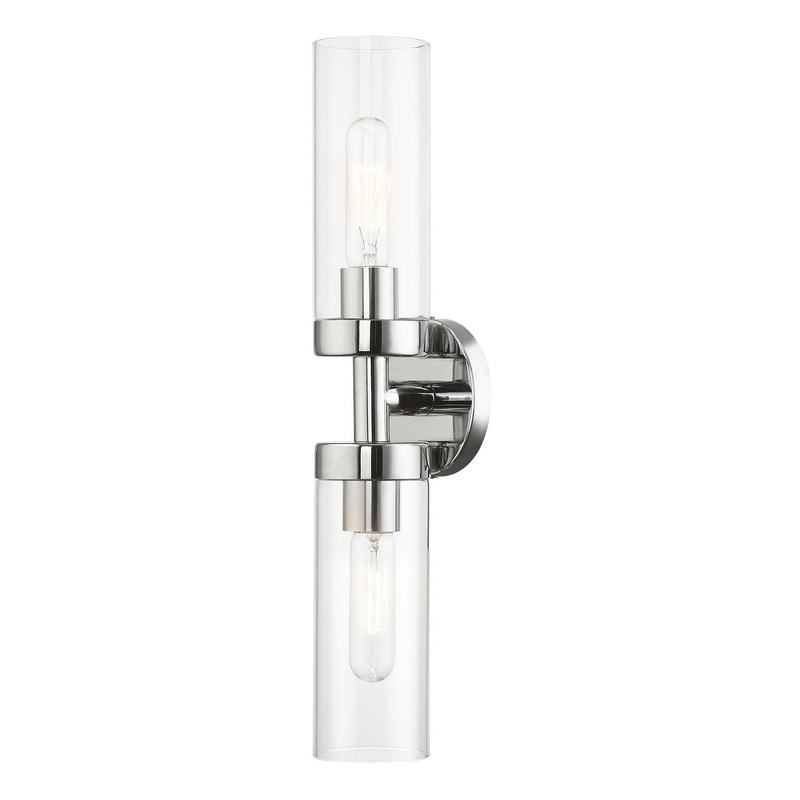 Ludlow Two Light Vanity Sconce in Polished Chrome