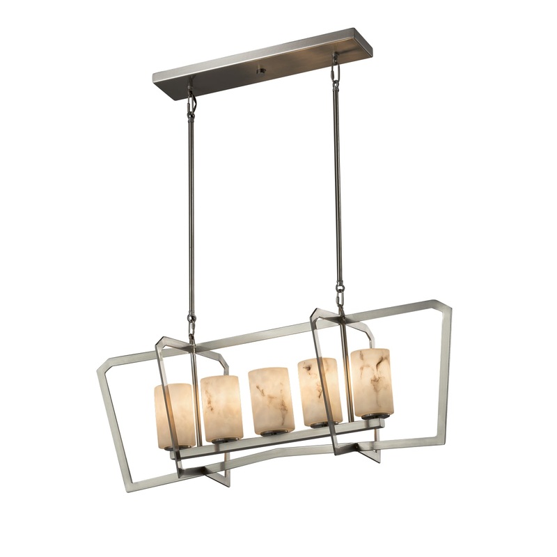 LumenAria Chandelier in Brushed Nickel