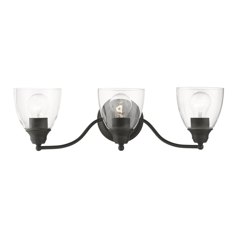 Montgomery Three Light Vanity Sconce in Black