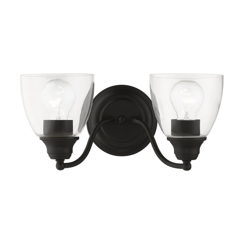 Montgomery Two Light Vanity Sconce in Black