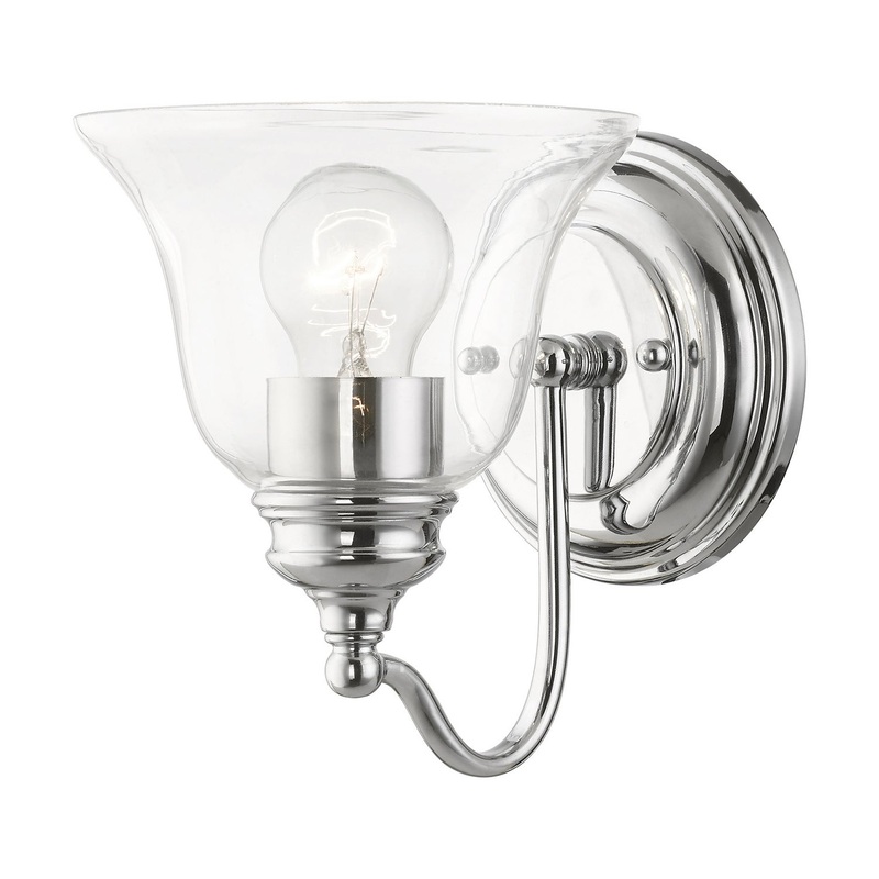 Moreland One Light Vanity Sconce in Polished Chrome
