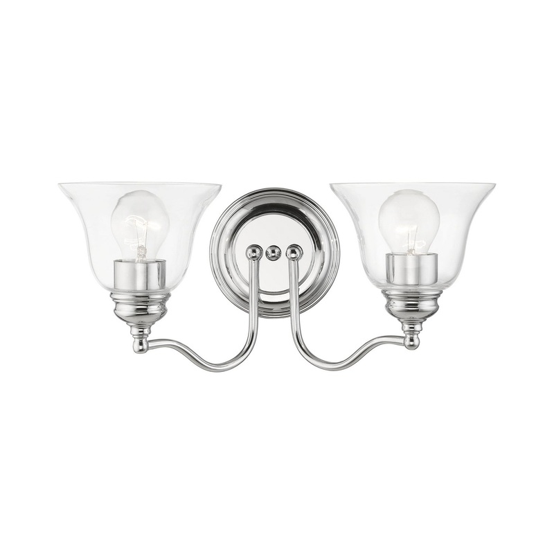 Moreland Two Light Vanity Sconce in Polished Chrome