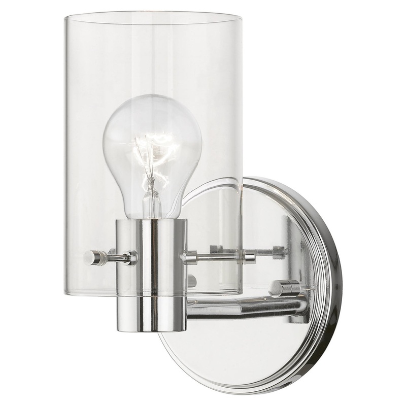 Munich One Light Wall Sconce in Polished Chrome