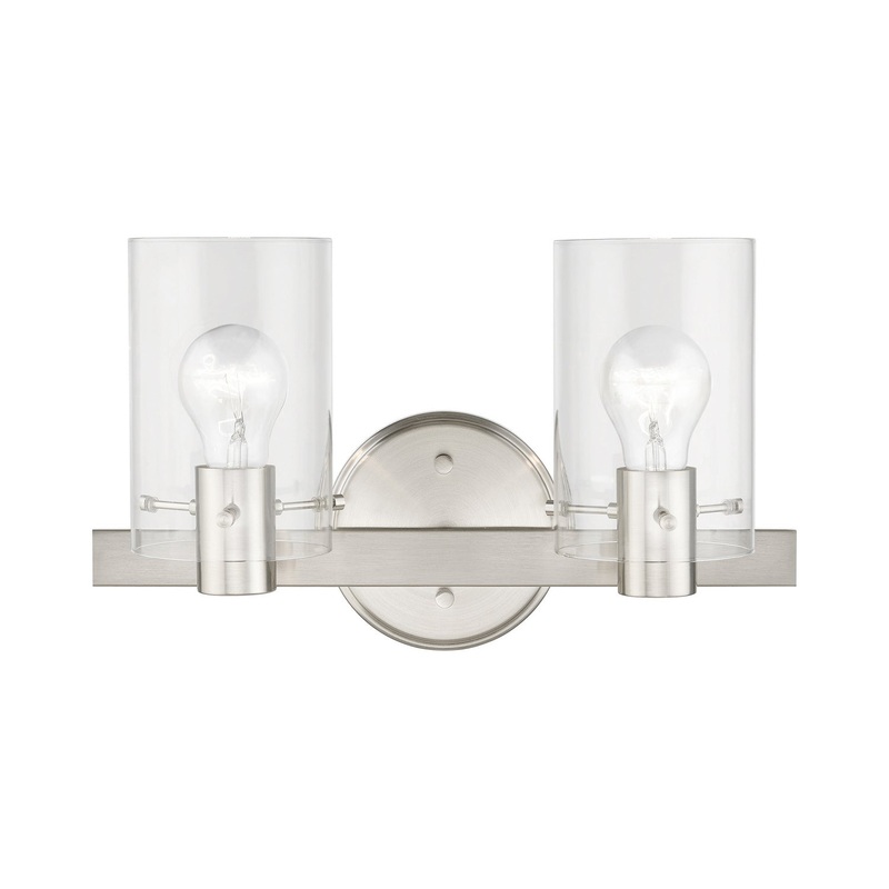 Munich Two Light Vanity Sconce in Brushed Nickel