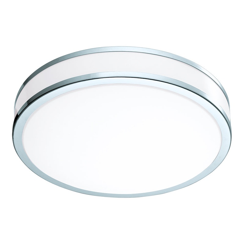 Palermo 2 LED Ceiling Light in Chrome/White
