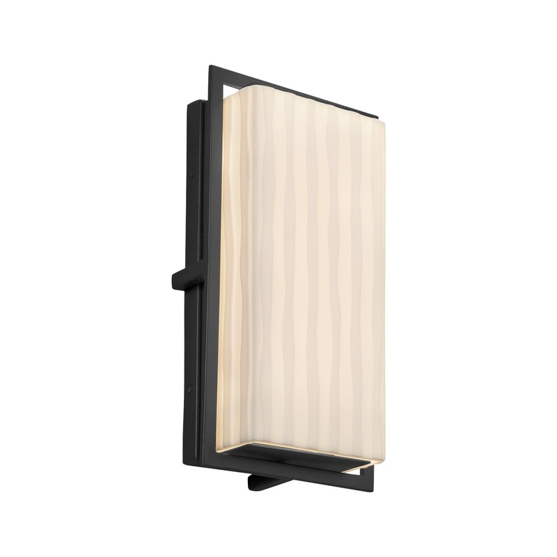 Porcelina Wall Sconce in Matte Black