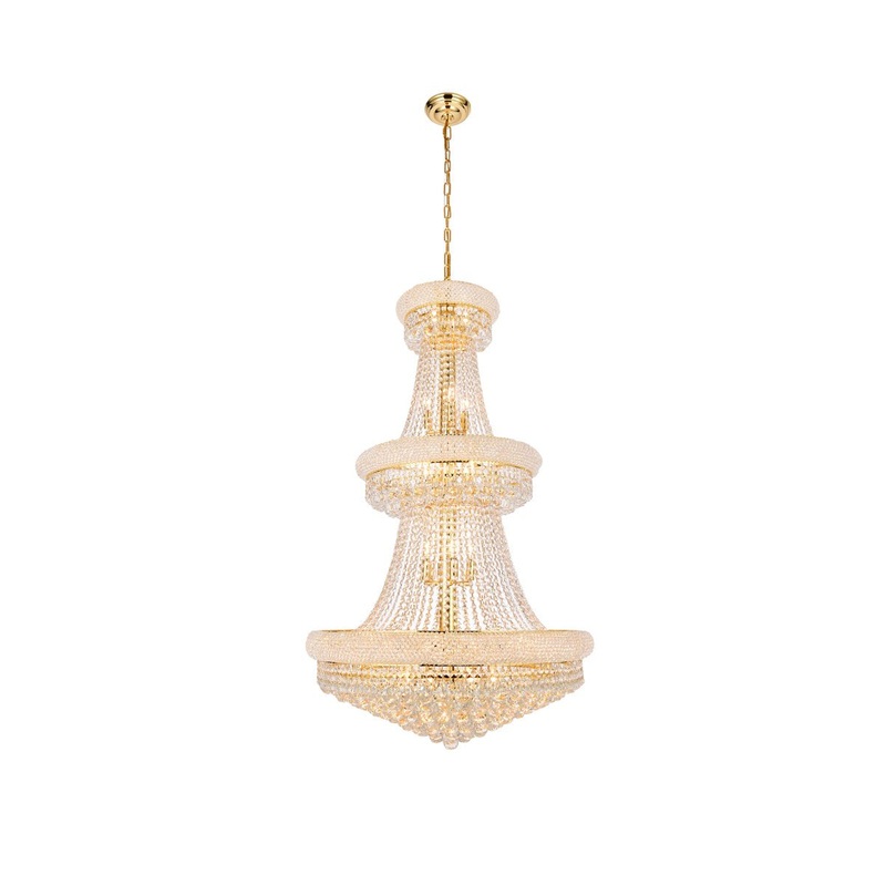 Primo 32 Light Chandelier in Gold