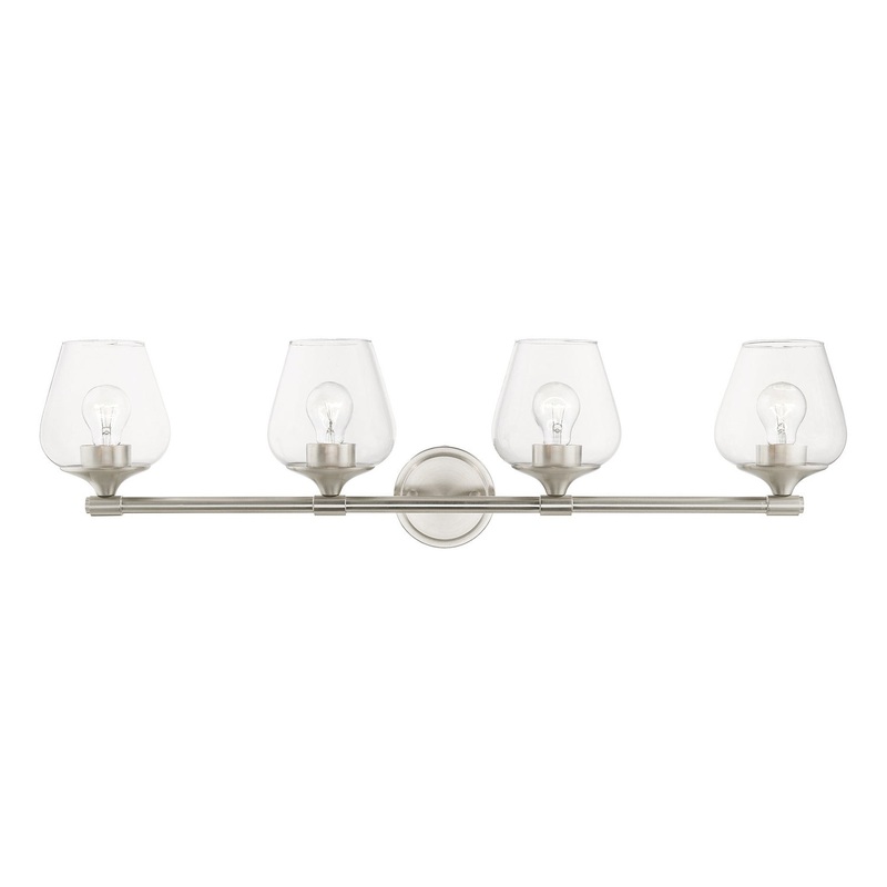 Willow Four Light Vanity Sconce in Brushed Nickel