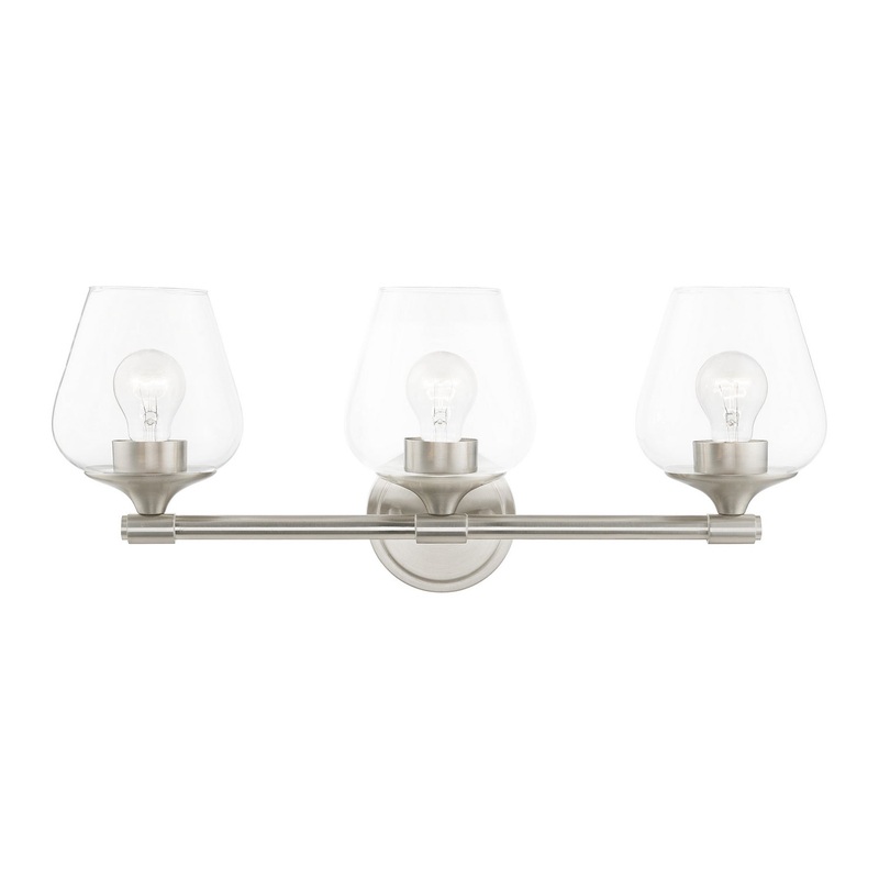 Willow Three Light Vanity Sconce in Brushed Nickel