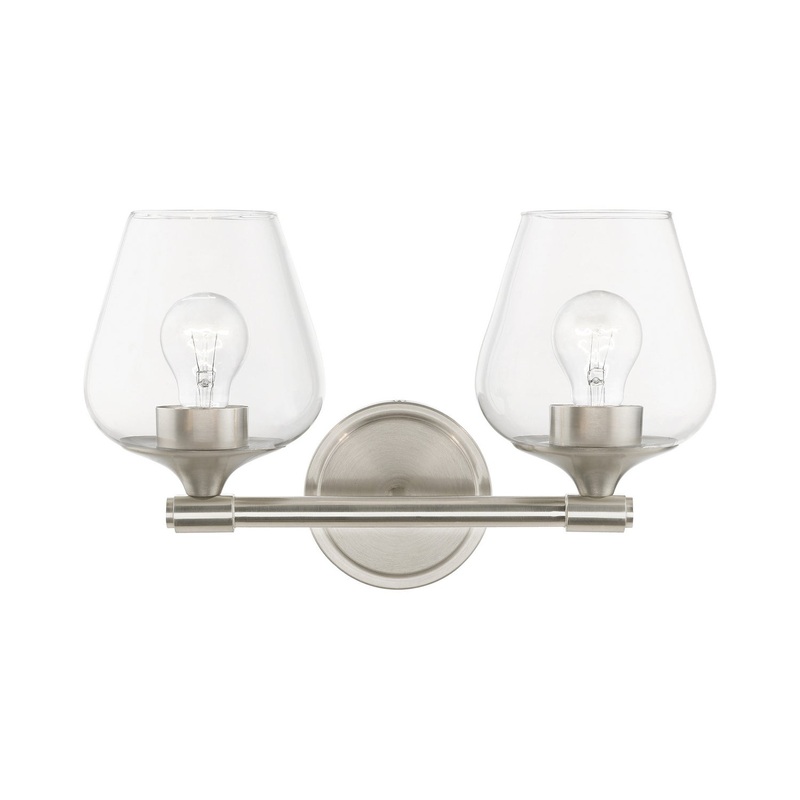 Willow Two Light Vanity Sconce in Brushed Nickel