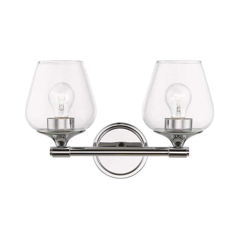 Willow Two Light Vanity Sconce in Polished Chrome