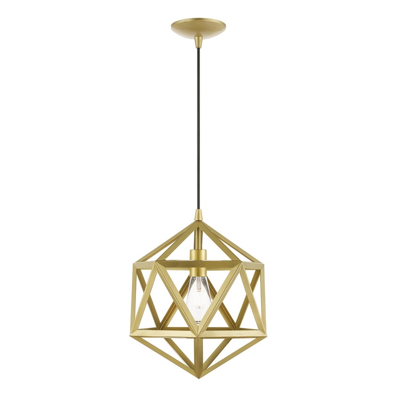 Ashland One Light Pendant in Soft Gold