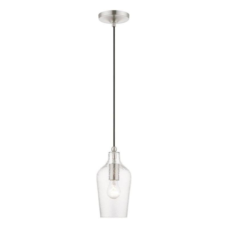 Avery One Light Mini Pendant in Brushed Nickel