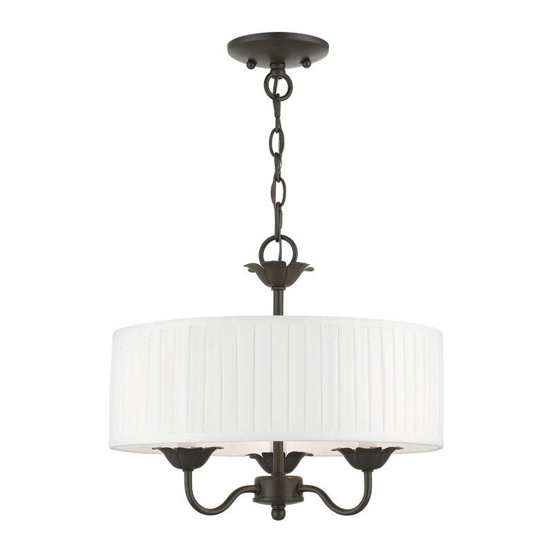 Edinburgh Three Light Pendant in English Bronze