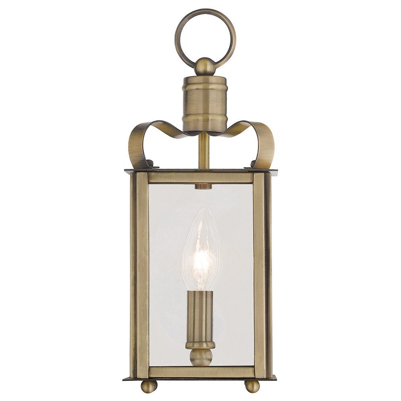 Garfield One Light Wall Sconce in Antique Brass