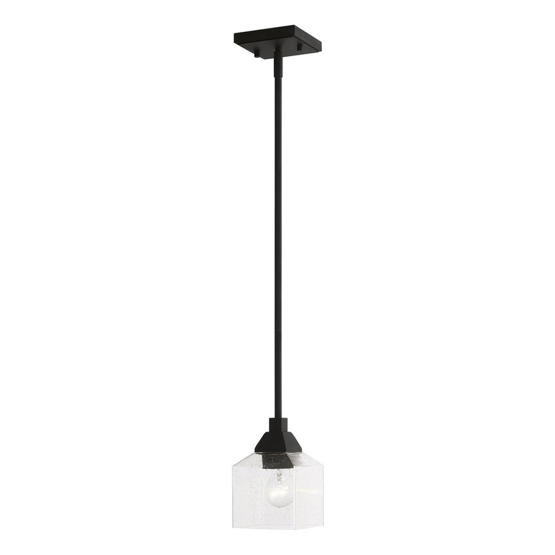 Aragon One Light Mini Pendant in Black