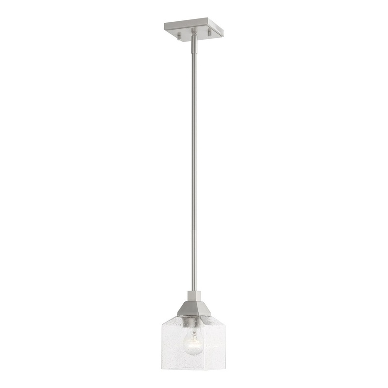 Aragon One Light Mini Pendant in Brushed Nickel
