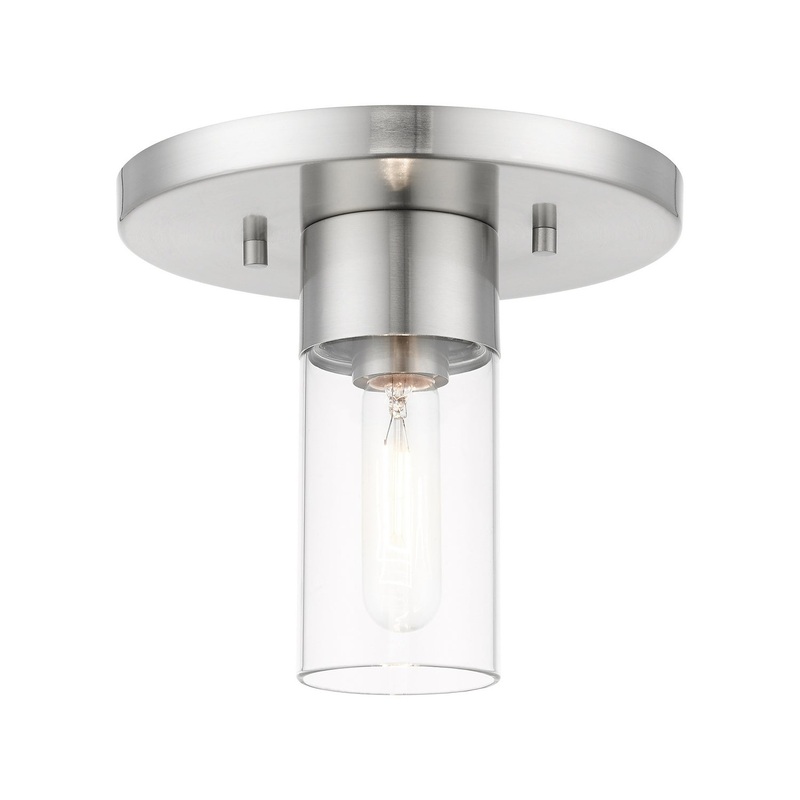 Carson One Light Flush Mount in Brushed Nickel