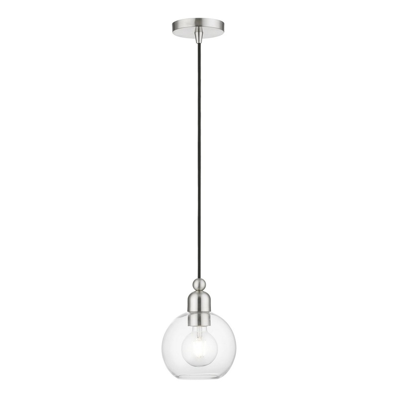 Downtown One Light Mini Pendant in Brushed Nickel