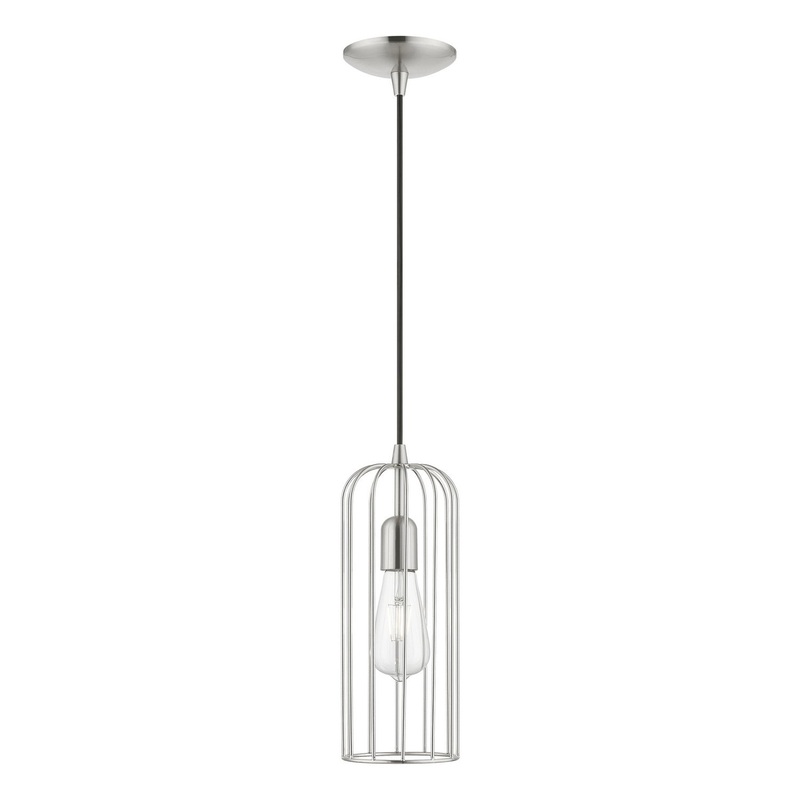 Glenbrook One Light Pendant in Brushed Nickel