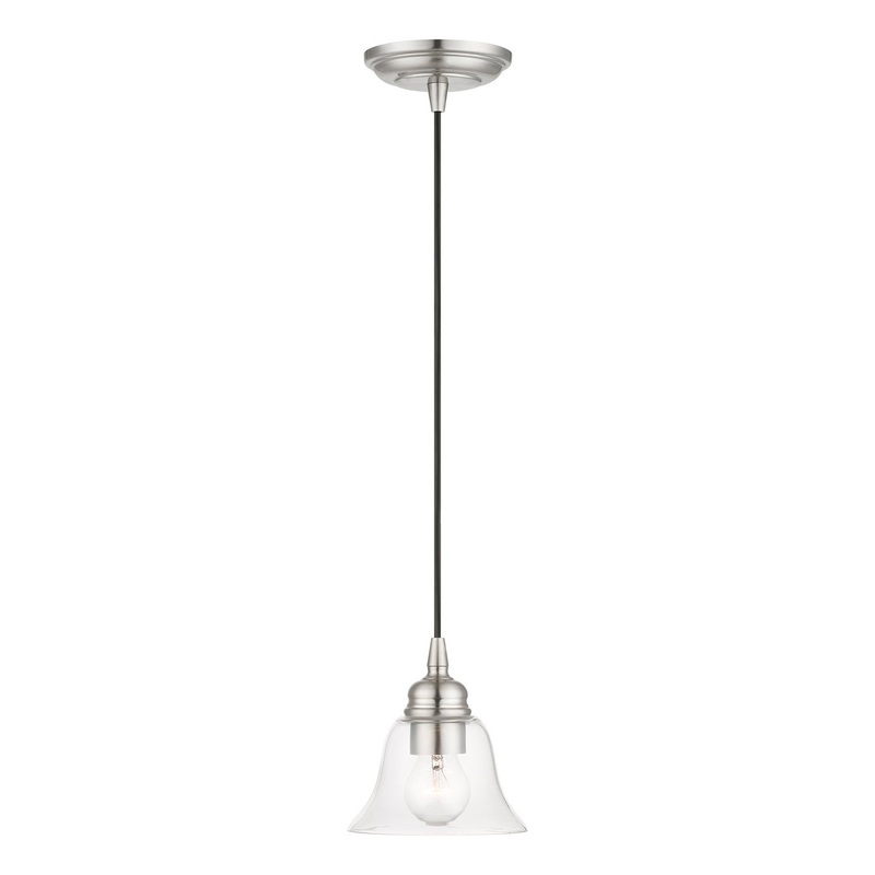 Moreland One Light Pendant in Brushed Nickel