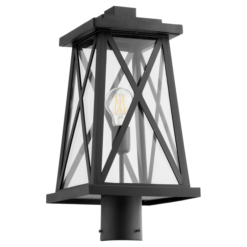 Artesno One Light Post Mount in Textured Black