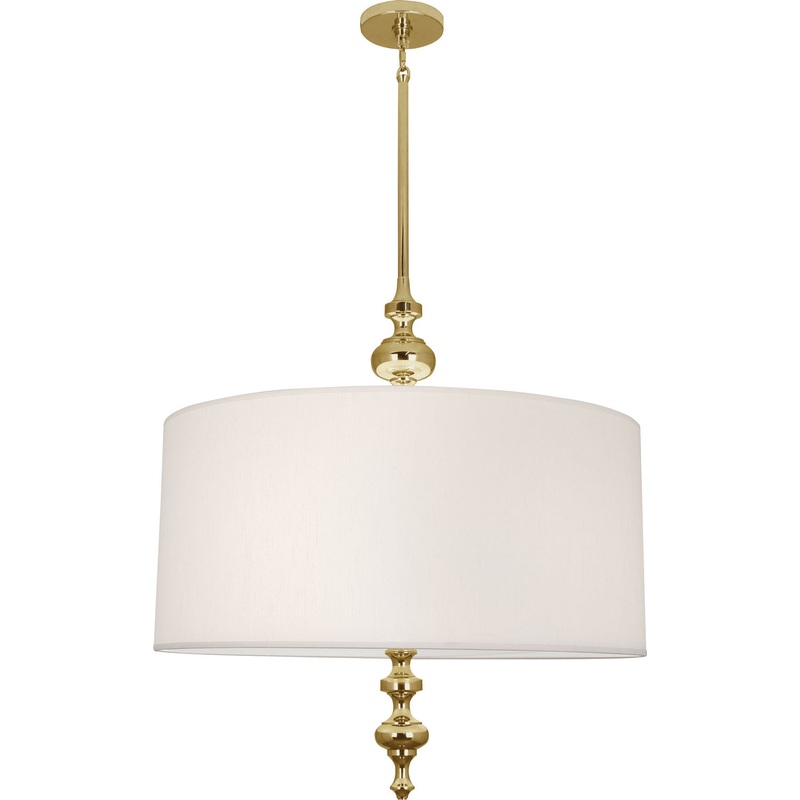 Arthur Three Light Pendant in Modern Brass