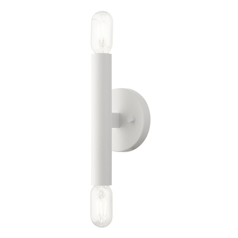 Copenhagen Two Light Wall Sconce in White