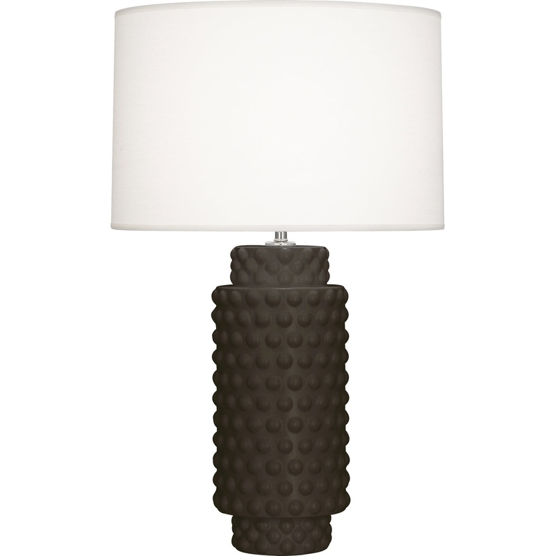 Dolly One Light Table Lamp in Matte Coffee Glazed Textured