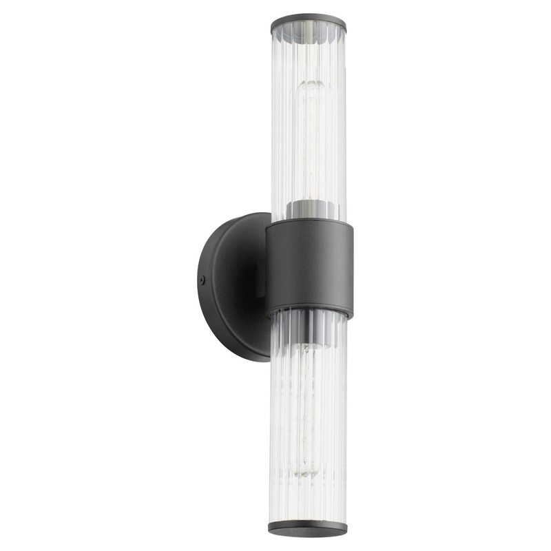 Fuze Two Light Wall Mount in Textured Black
