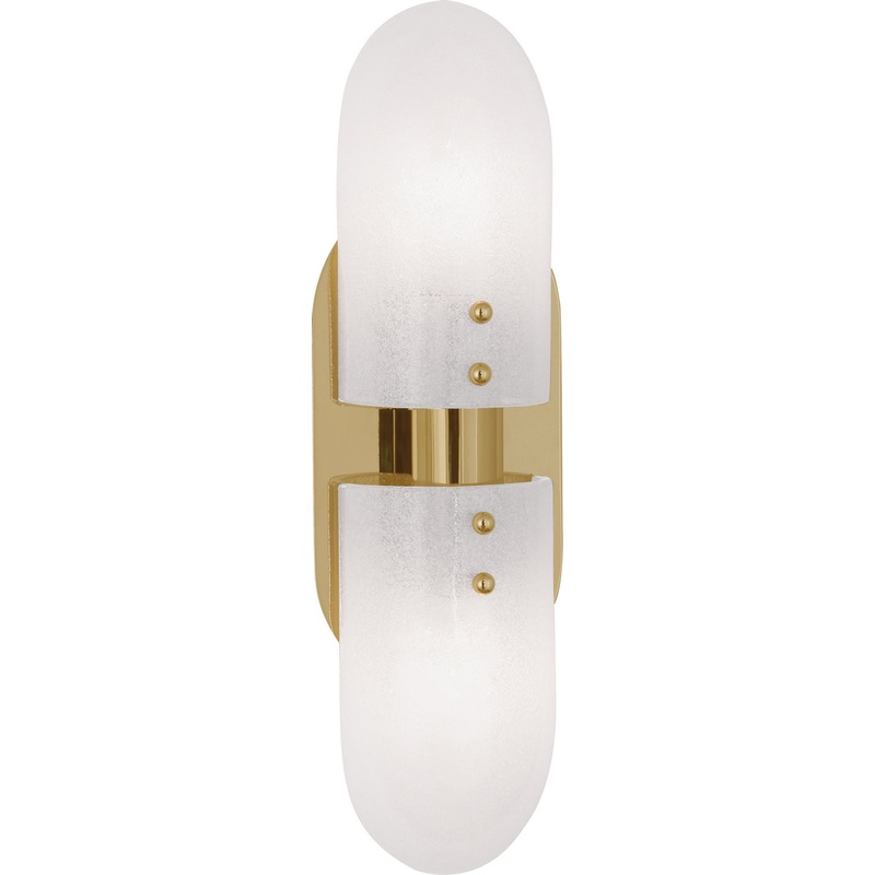 Jonathan Adler Vienna Two Light Wall Sconce in Modern Brass