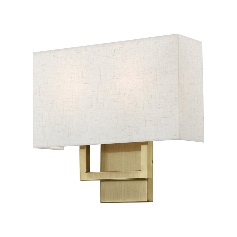 Pierson Two Light Wall Sconce in Antique Brass