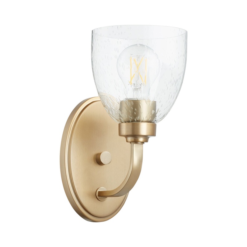 Reyes One Light Wall Mount in Aged Brass