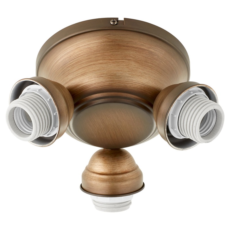 Salon LED Fan Light Kit in Antique Flemish